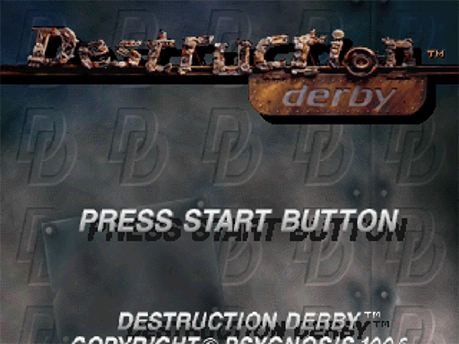 D no Shokutaku title screen for Sega Saturn